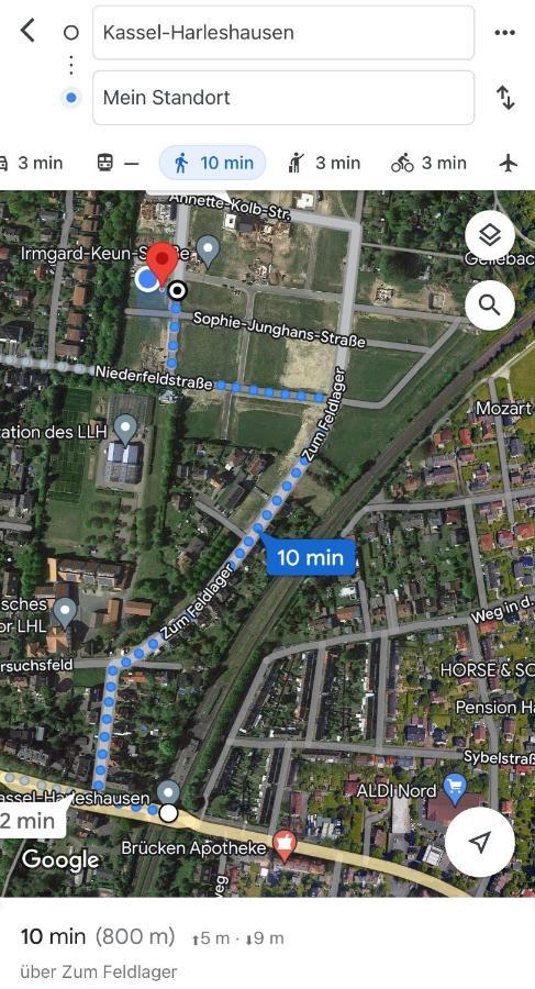 Gemuetliches Und Lichtdurchflutetes Penthouse Mit Sternenhimmelblick, Boxspringbett Und Terrasse - Gute Anbindung An Die Innenstadt Касел Екстериор снимка